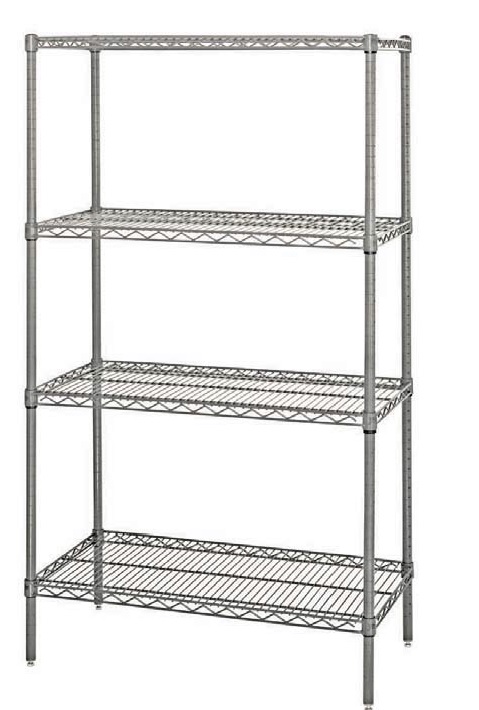 Chrome Wire Shelving Units - plastic shelf bins and chrome wire shelving