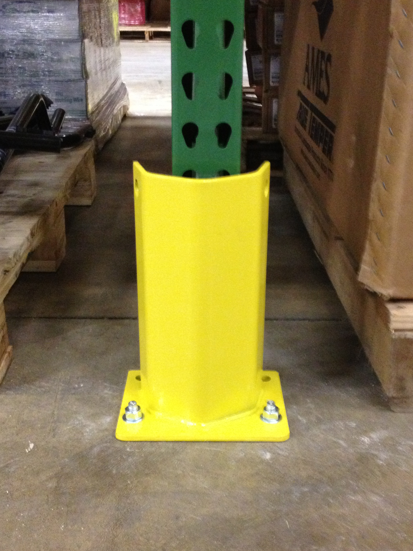 Column protectors for pallet rack uprights