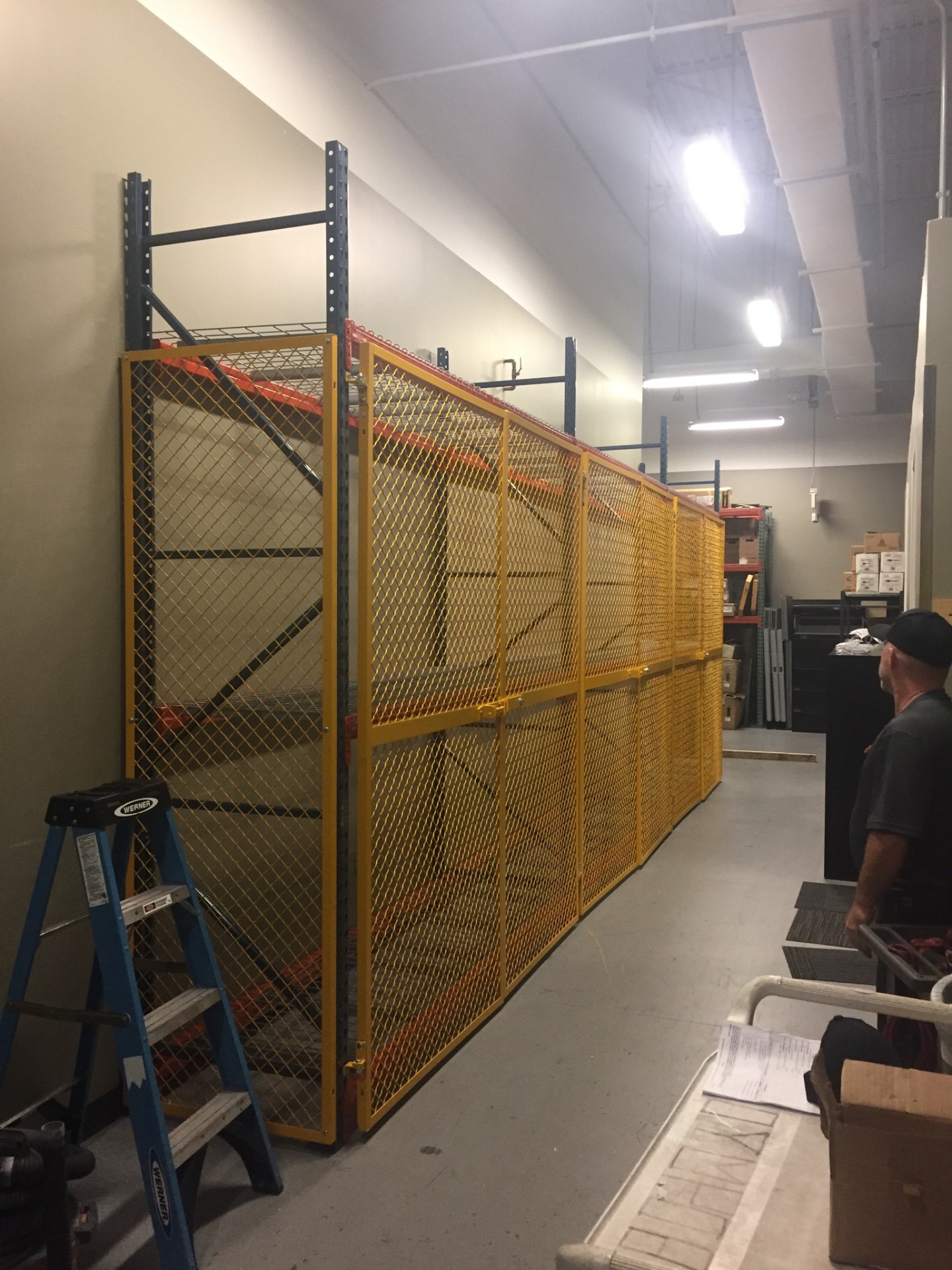 Pallet rack enclosures for secure storage