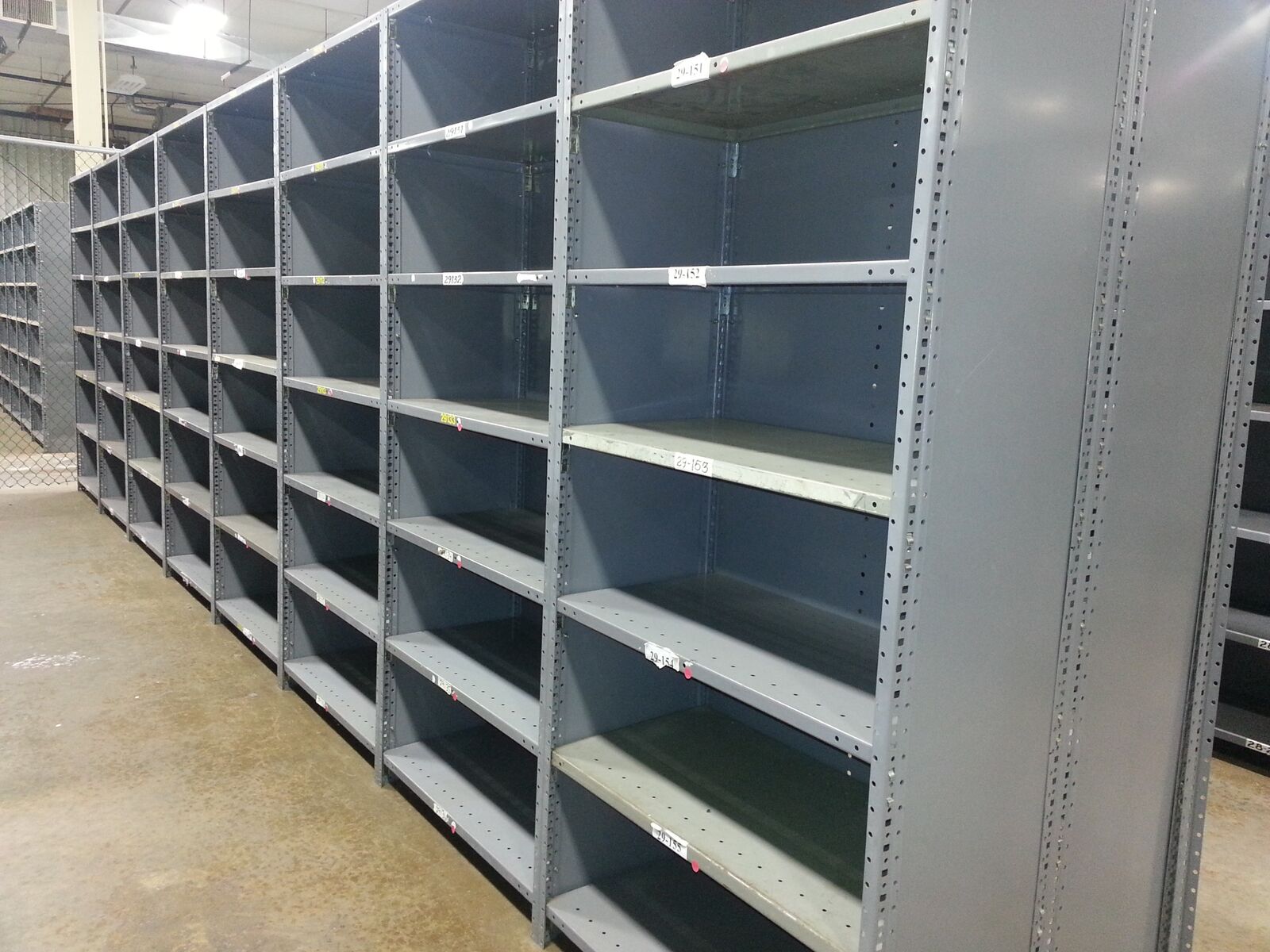 Industrial shelving systems