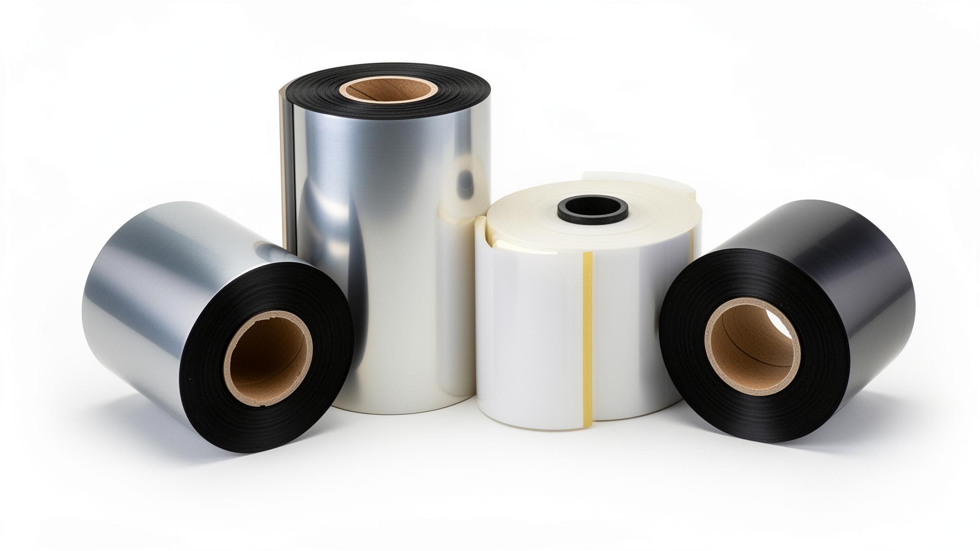 Thermal transfer ribbon for barcode label printers